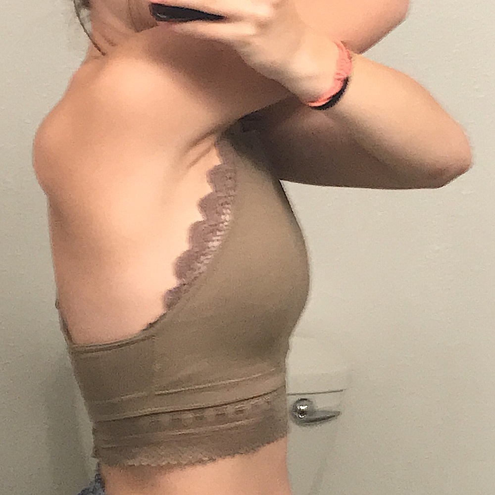 Fornia cropped fitted tank top for women. dark tan color. s/m size. - Picture 5 of 5